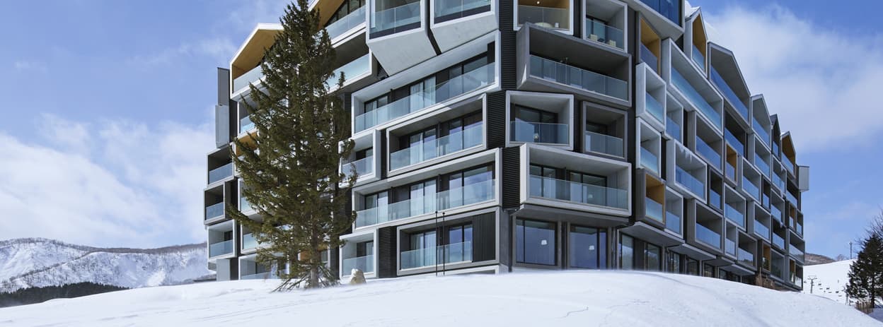 معماری آپارتمانی در کوهستان های ژاپن