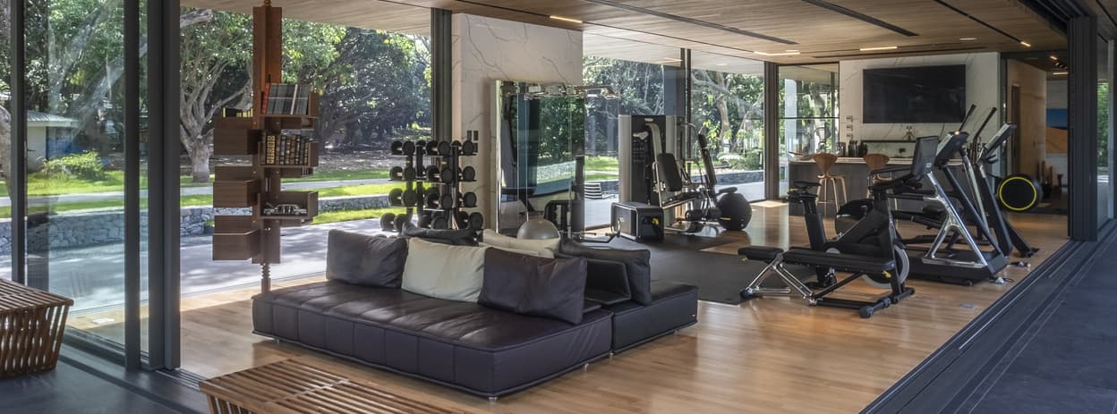 پلان ها و معماری ویلای ورزشی CG Calatagan Gym Villa-8X8 Design Studio Co