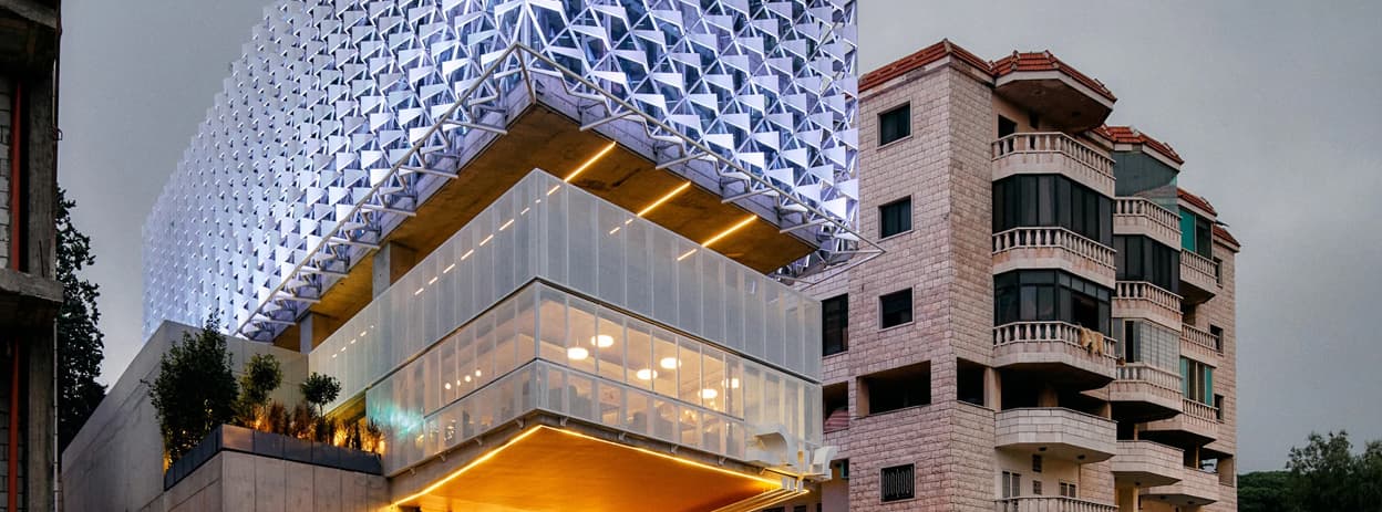 معماری و پلان های مجتمع تجاری عبید در بیروت | مجله معماری 23گانه