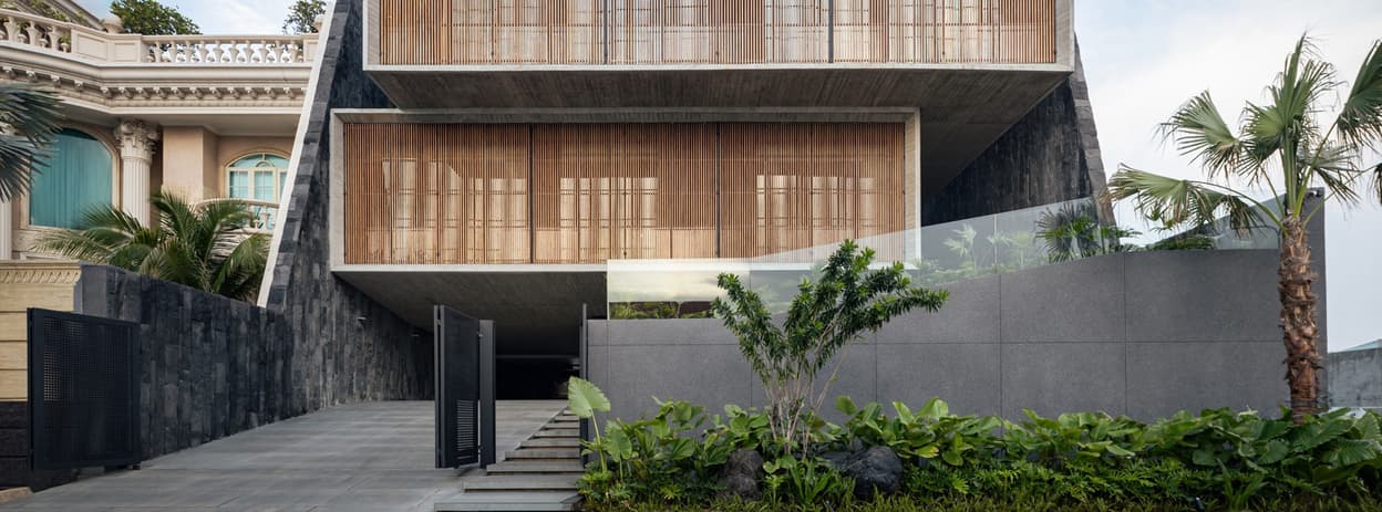 نمای بیرونی خانه با سبک مینیمال