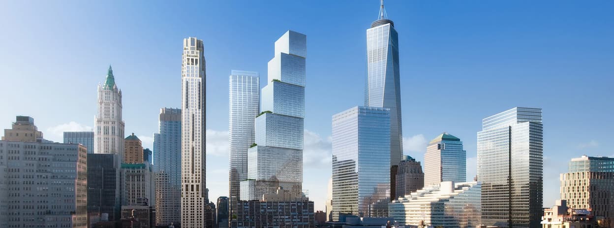 معماری برج های مرکز جهانی 2 در نیویورک