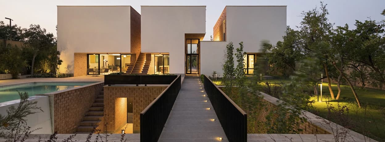 معماری ویلای ناربن در کرمان