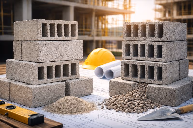 بلوک سیمانی بهتر است یا لیکا ؟ | بررسی تخصصی مزایا، معایب و کاربردها